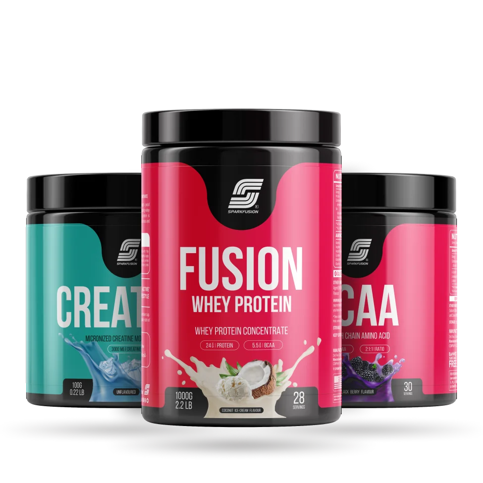 Combo of Fusion Whey Protein + BCAA + Creatine