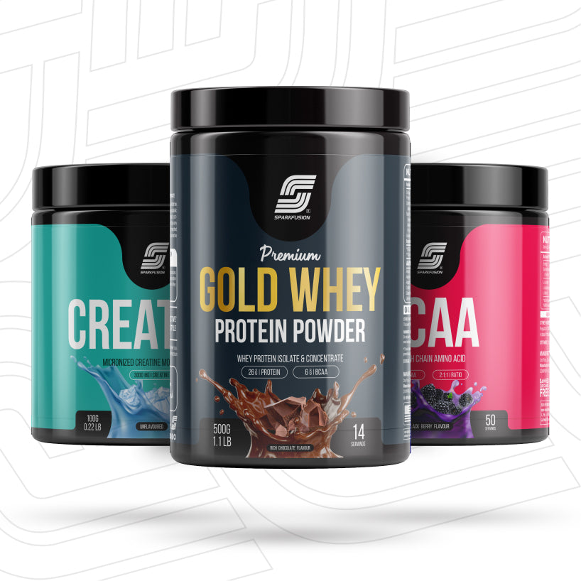 Combo of Gold Whey Protein + BCAA + Creatine