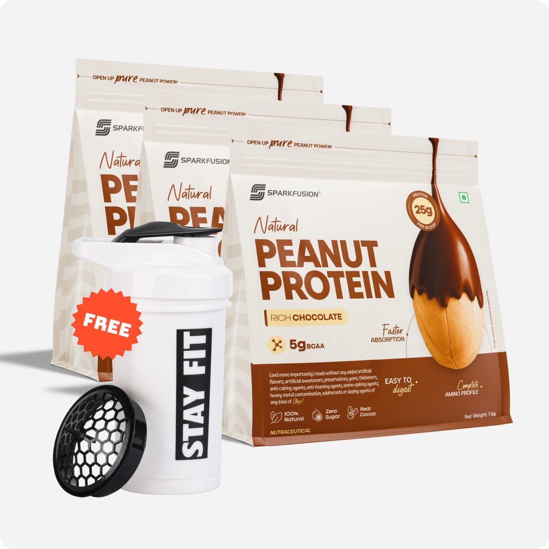Peanut Protein Chocolate (1kg * 3)