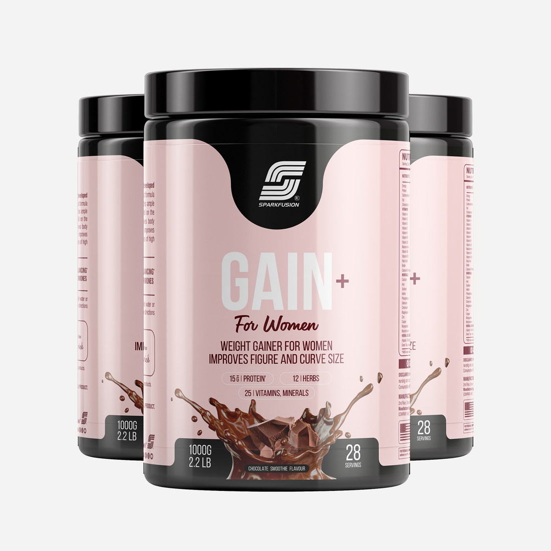 Gain+ Chocolate Smoothie (1kg * 3)